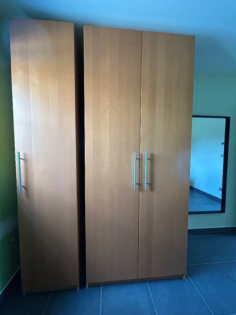 Armoire modulaire Pax (placage de hêtre), 150 à 200 cm, Comme neuf, Enlèvement, 200 cm ou plus