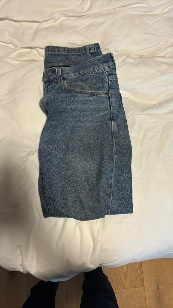Donker blauw NNSNS jeansbroek, Ophalen of Verzenden, Gedragen, Blauw