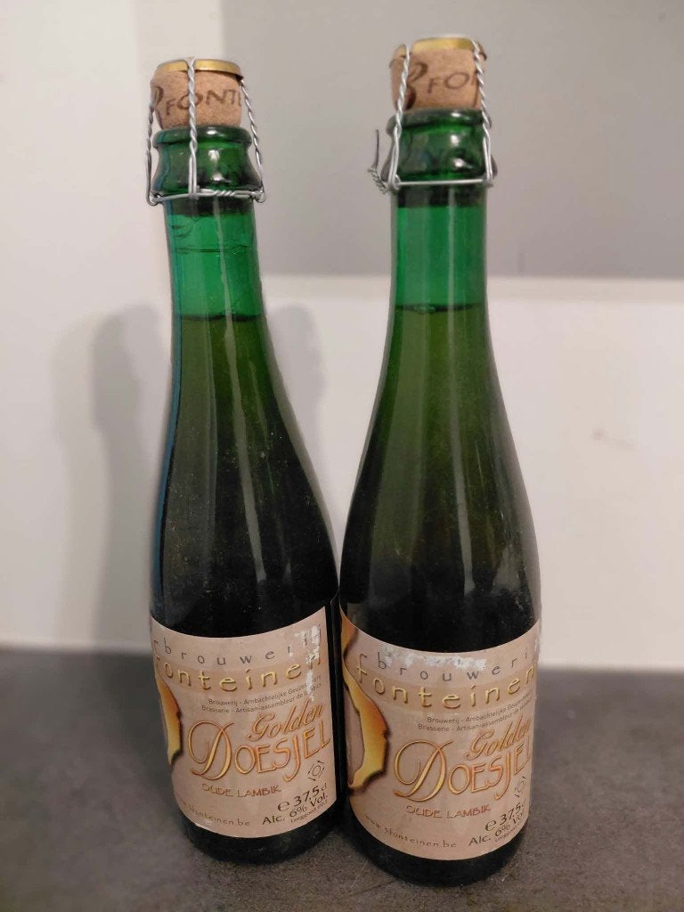 2 x 3 Fonteinen golden doesjel 2013 37,5 cl, Verzamelen, Ophalen of Verzenden