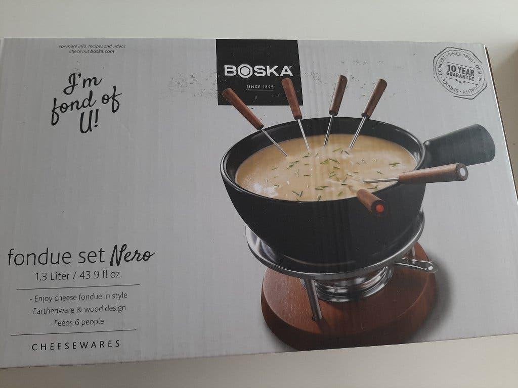 BOSKA KAASFONDUE SET NERO "NIEUW", Elektronische apparatuur, Fonduesets, Ophalen of Verzenden, Nieuw, Brander, Fondueset