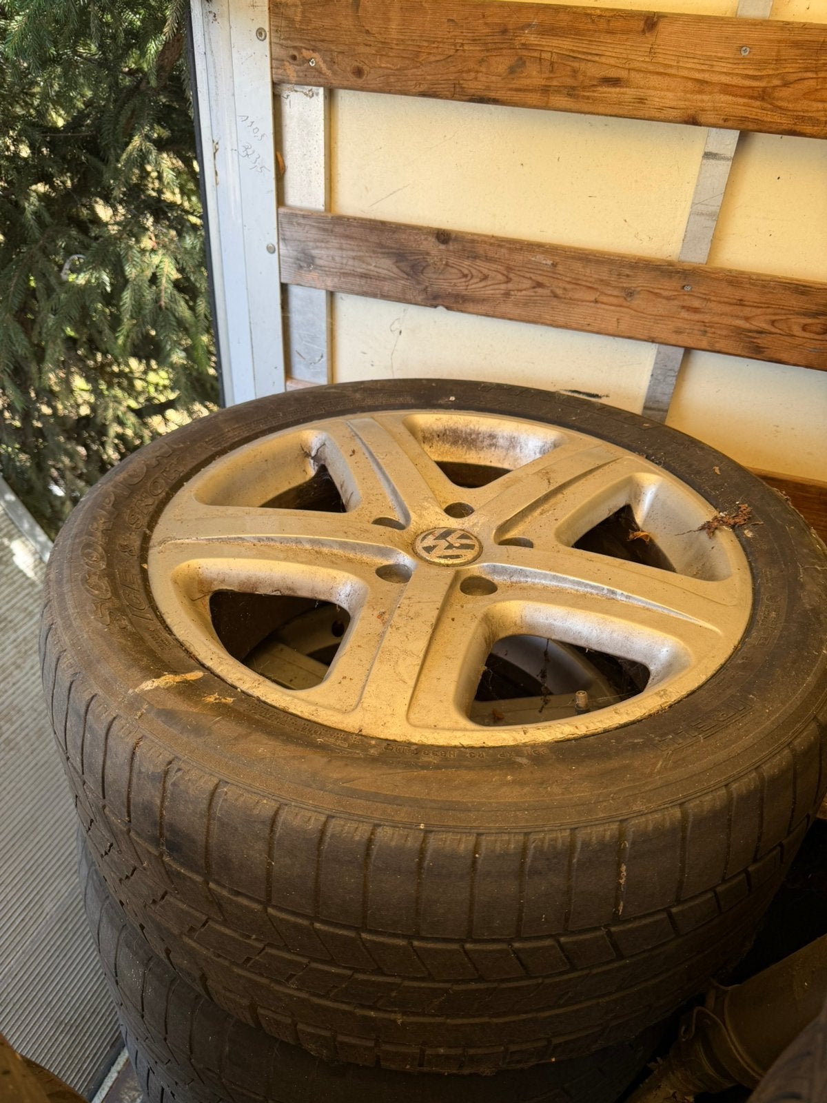 Jantes vw touareg 19pousses, Enlèvement, Utilisé