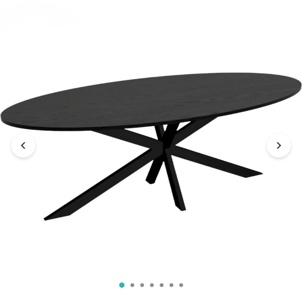 Nieuwe eet tafel, Neuf, Zwart, 100 à 150 cm, Enlèvement