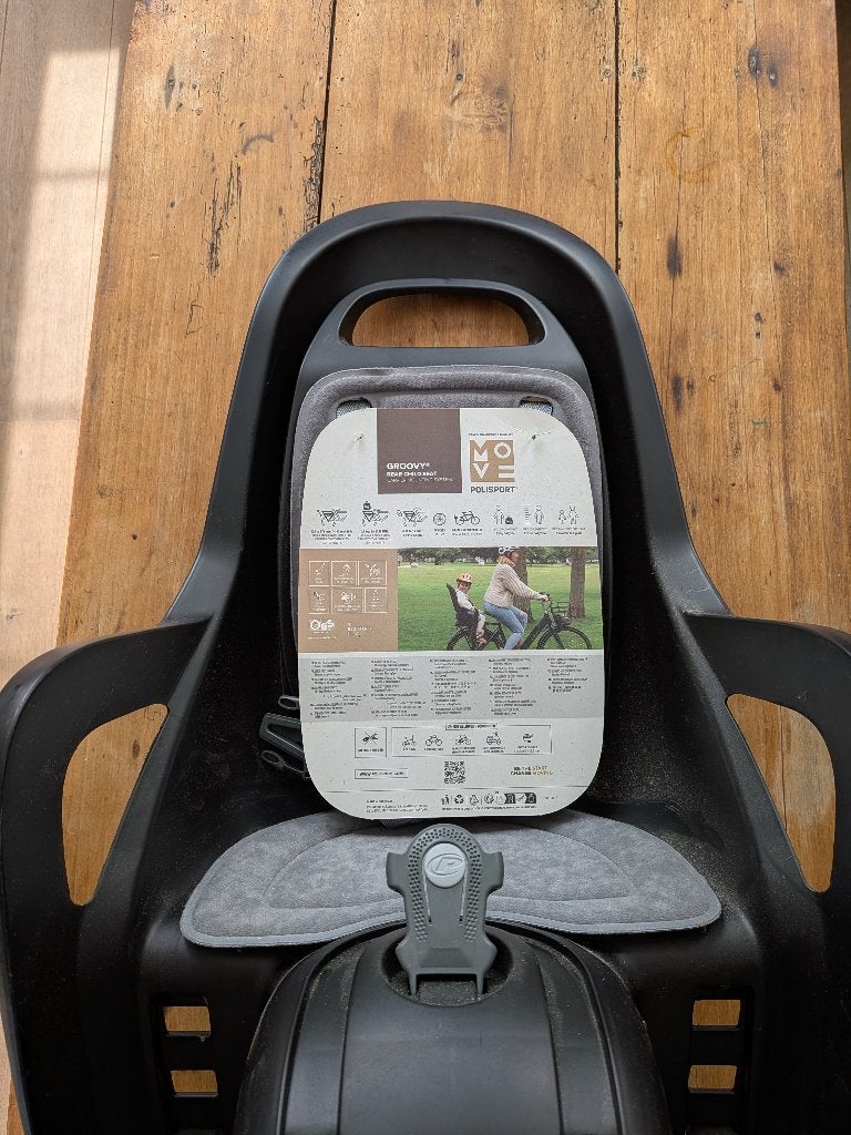 nieuw Polisport Groovy CFS fietszitje (bagagedrager), Achterzitje, Voetsteuntjes, Nieuw, Polysport