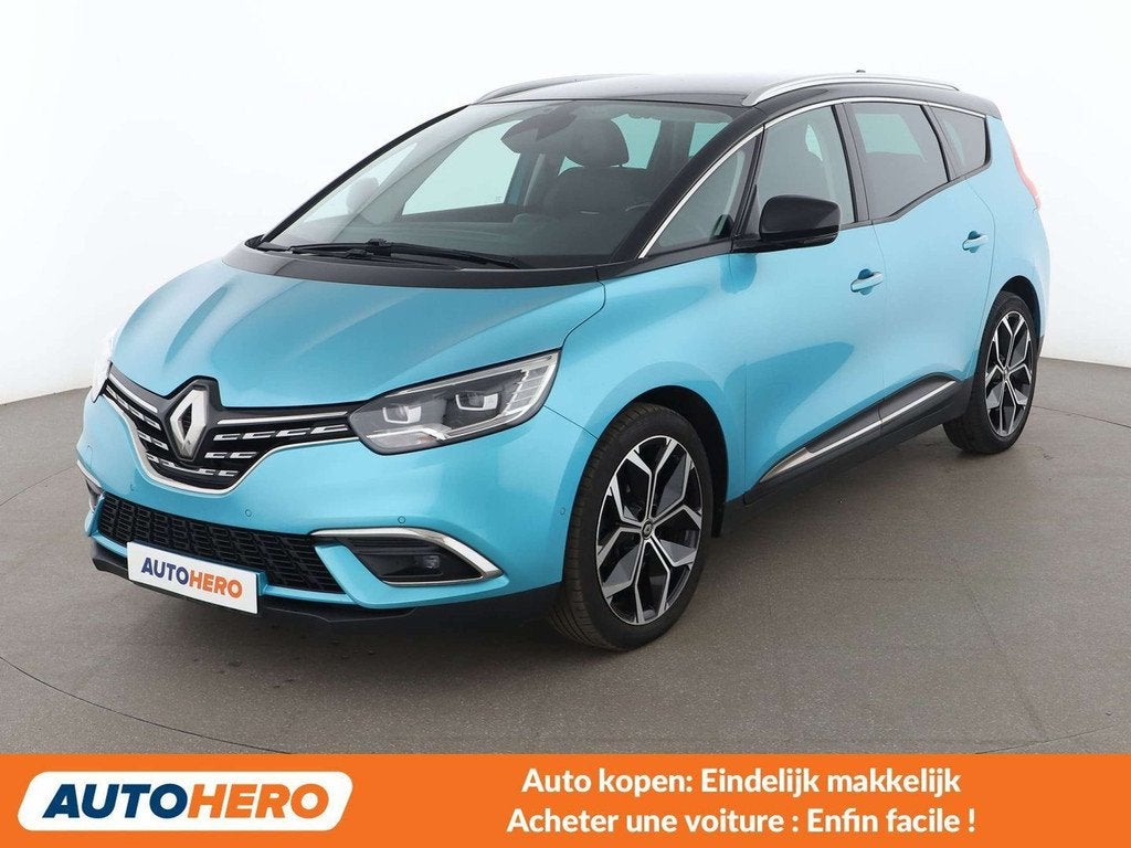 Renault Grand Scénic 1.3 TCe Intens (bj 2021), Auto's, Renault, Voorwielaandrijving, Gebruikt, Blauw, Lichtsensor