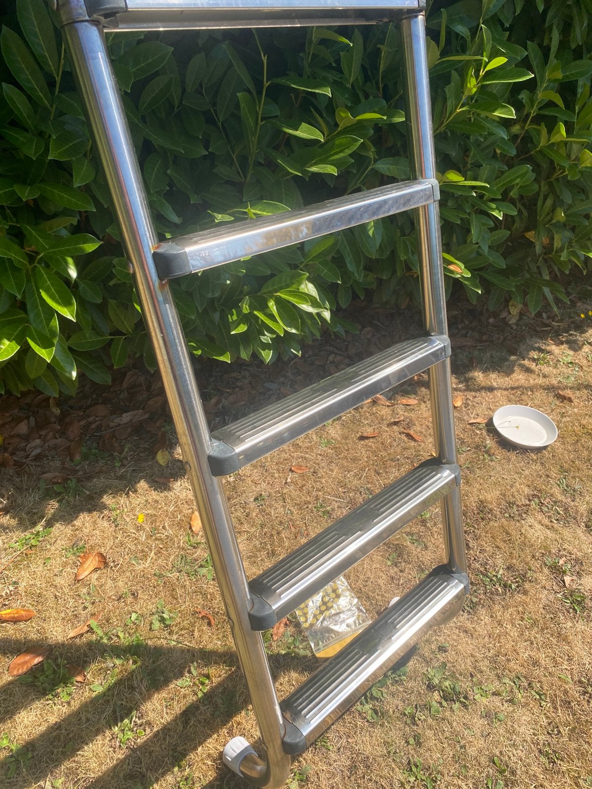 Zwembad ladder inox, Ophalen, Zo goed als nieuw, Ladder
