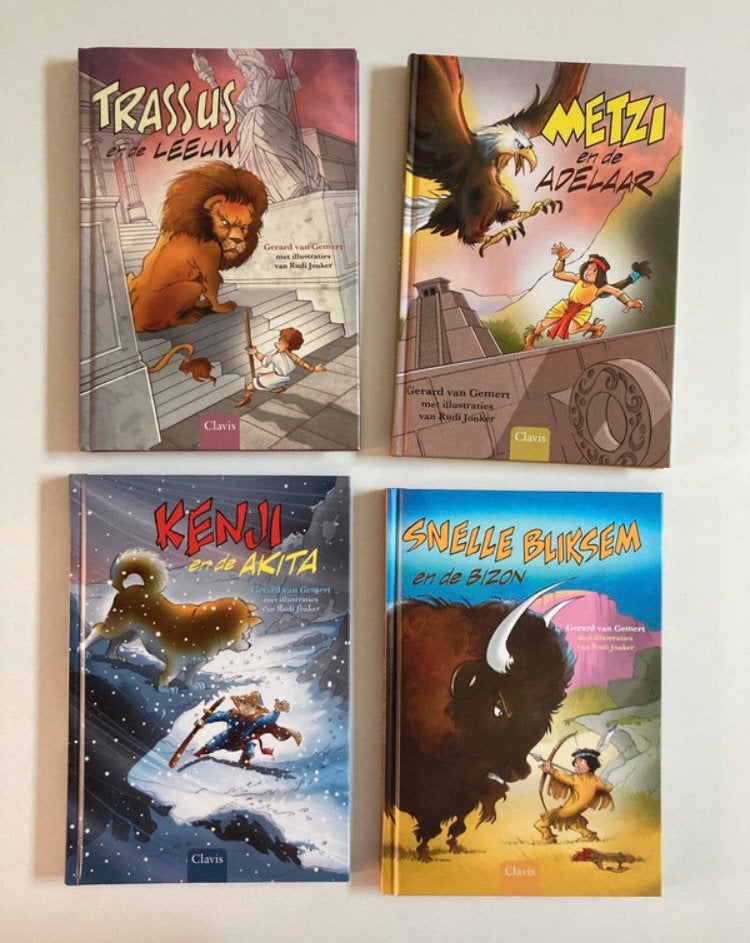 Set van 4 boeken van de reeks “Kleine helden van toen”.7-10j, Boeken, Kinderboeken | Jeugd | onder 10 jaar, Ophalen, Zo goed als nieuw