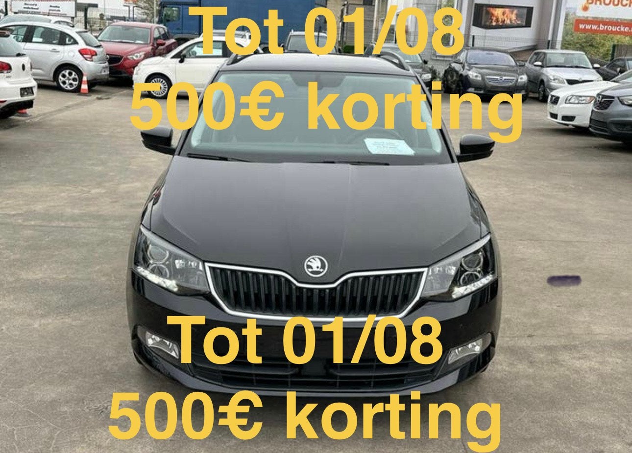 Skoda Fabia 1.5L Diesel 2017 97000 Klm Euro 6b, Auto's, Skoda, Bedrijf, Te koop, Fabia, ABS, Achteruitrijcamera, Adaptieve lichten