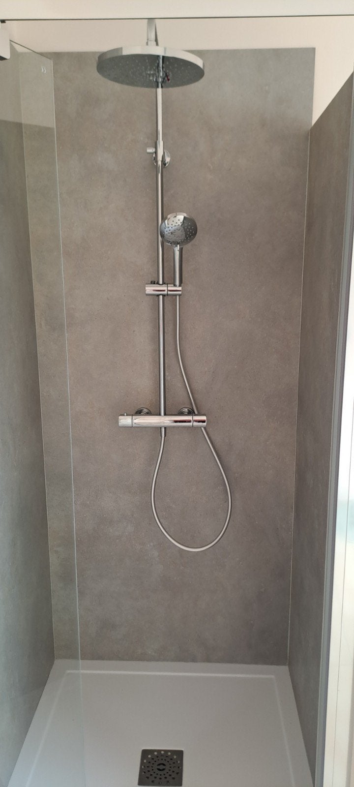 Panneau douche gris Linie non utilisé, Maison & Meubles, Enlèvement