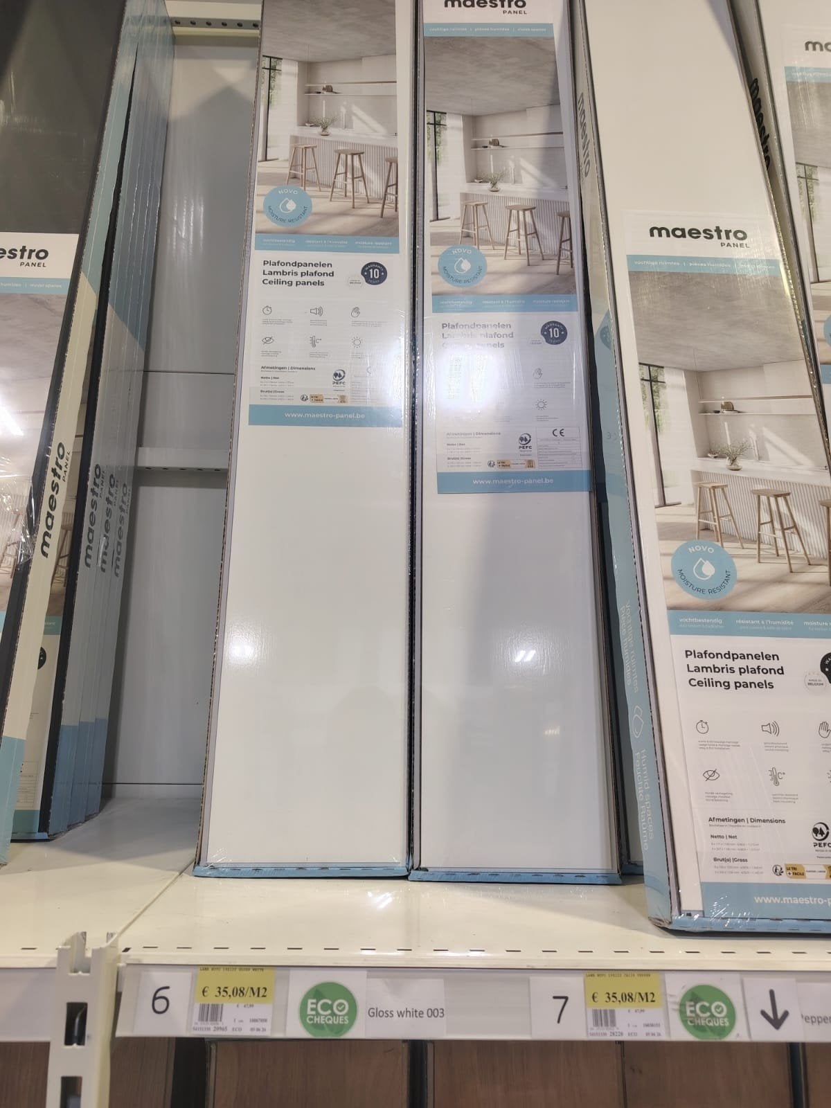 paquet de lamelles vinyl blanc, Doe-het-zelf en Bouw, Overige Doe-Het-Zelf en Bouw, Ophalen of Verzenden