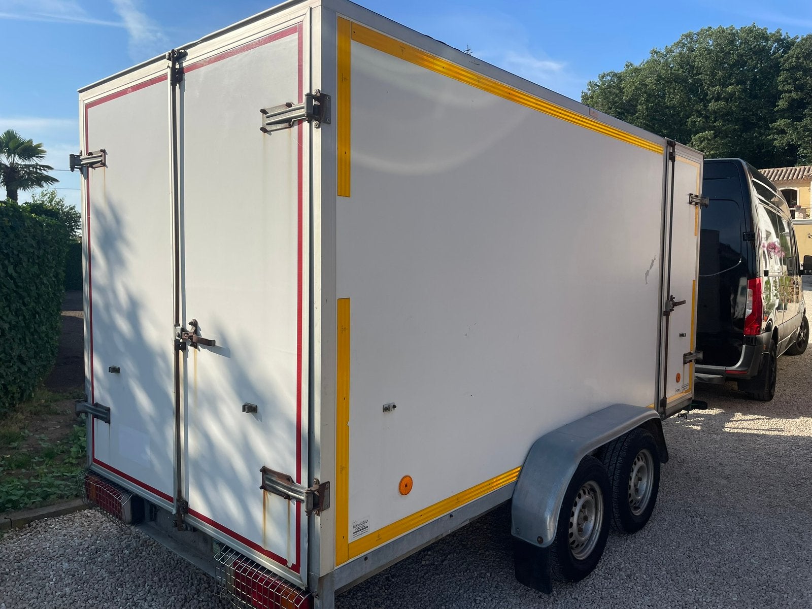 Grote gesloten aanhangwagen, 370 x 175 x 182 lxbxh, Ophalen, Gebruikt