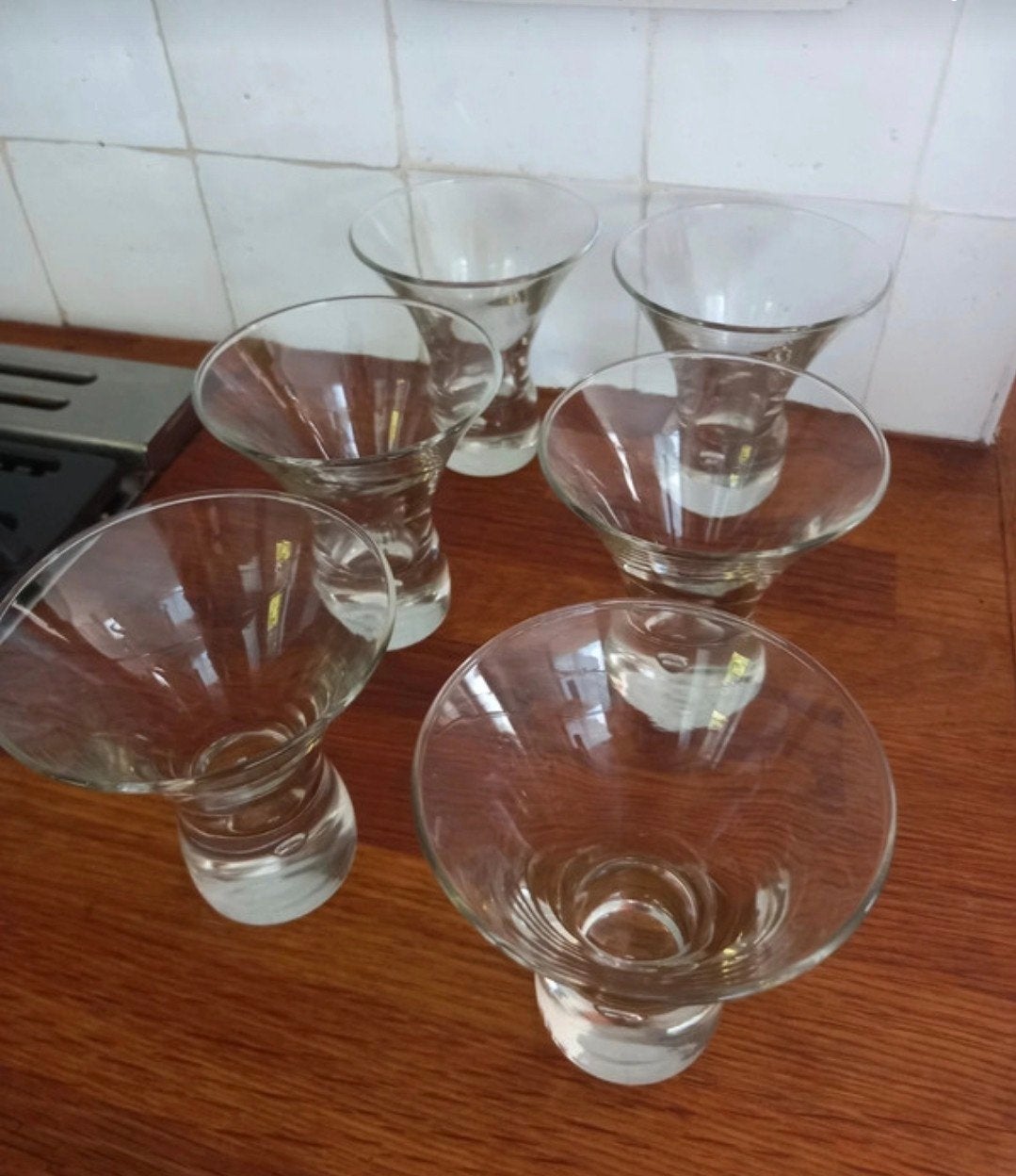 6 dessertglazen, Ophalen of Verzenden