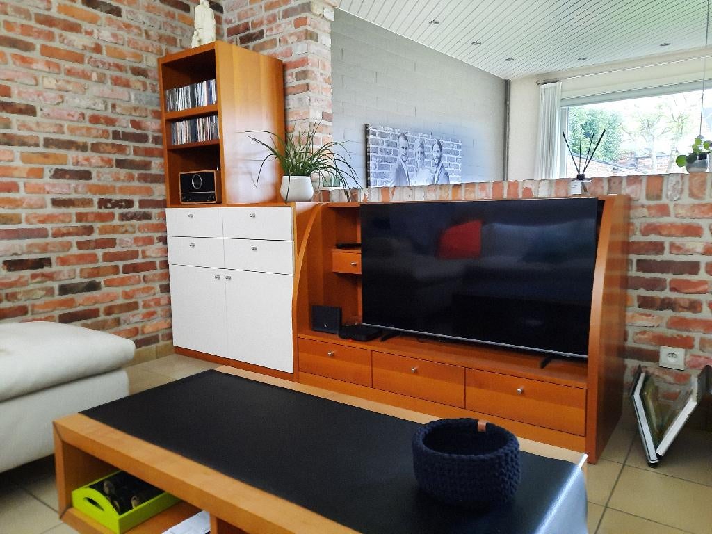 Meuble TV et table basse, Enlèvement, Comme neuf, Autres essences de bois