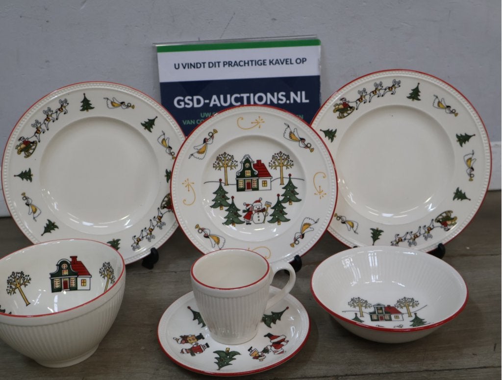 Wedgwood Kerstservies - Windsor Christmas, Niet ingevuld, Niet ingevuld, Niet ingevuld