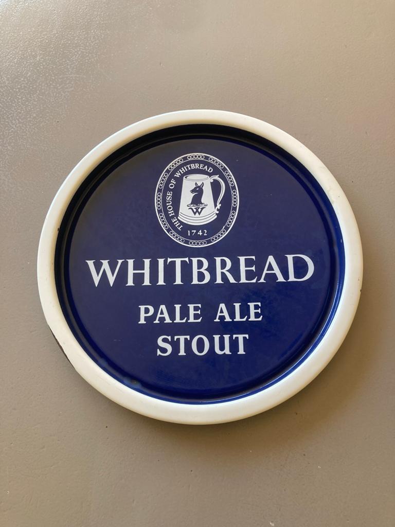 Whitbread pale ale stout emaille, Verzamelen, Biermerken, Ophalen of Verzenden