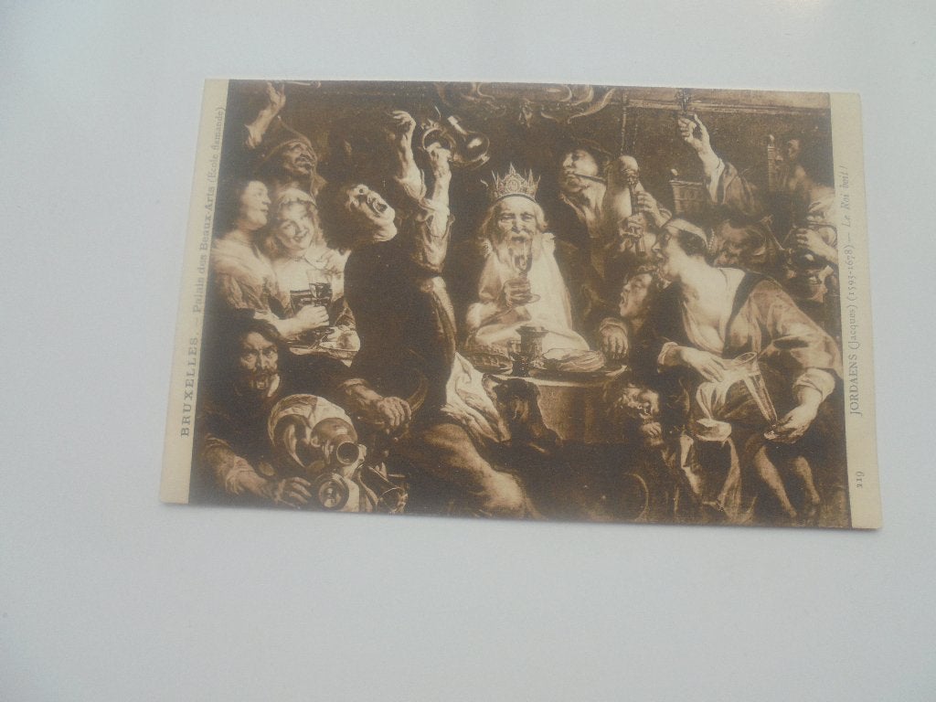 brussel- museum schilderijen - 10 postkaarten, Verzenden, 1920 tot 1940, Gelopen, Brussel (Gewest)