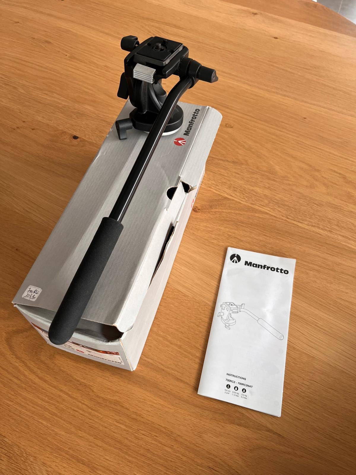 Tête de trépied/rotule Manfrotto 700RC2, Enlèvement, Comme neuf