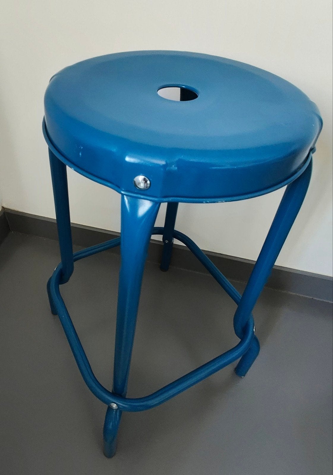 IKEA RÅSKOG barkruk blauw – Absolute nieuwstaat!, Maison & Meubles, Tabourets, Neuf, Échantillon, Enlèvement