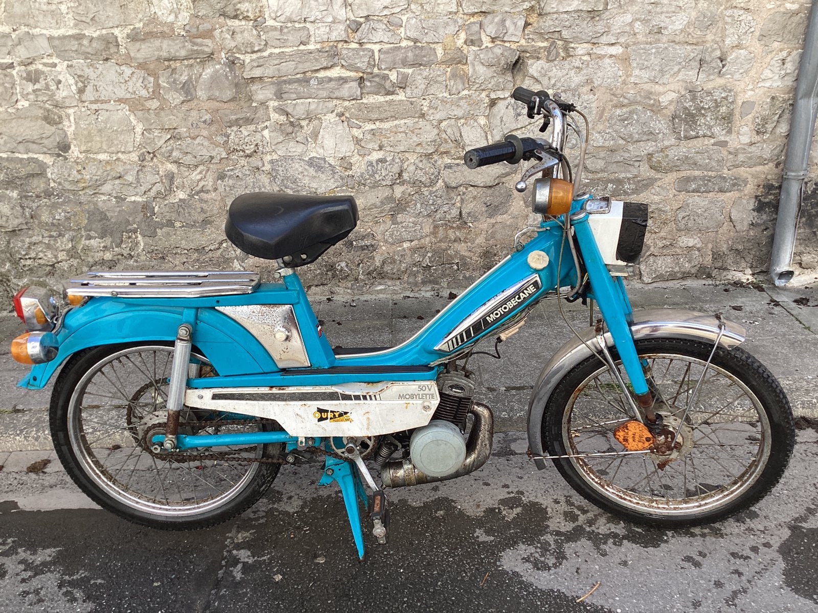 50 V motorbromfiets, Ophalen