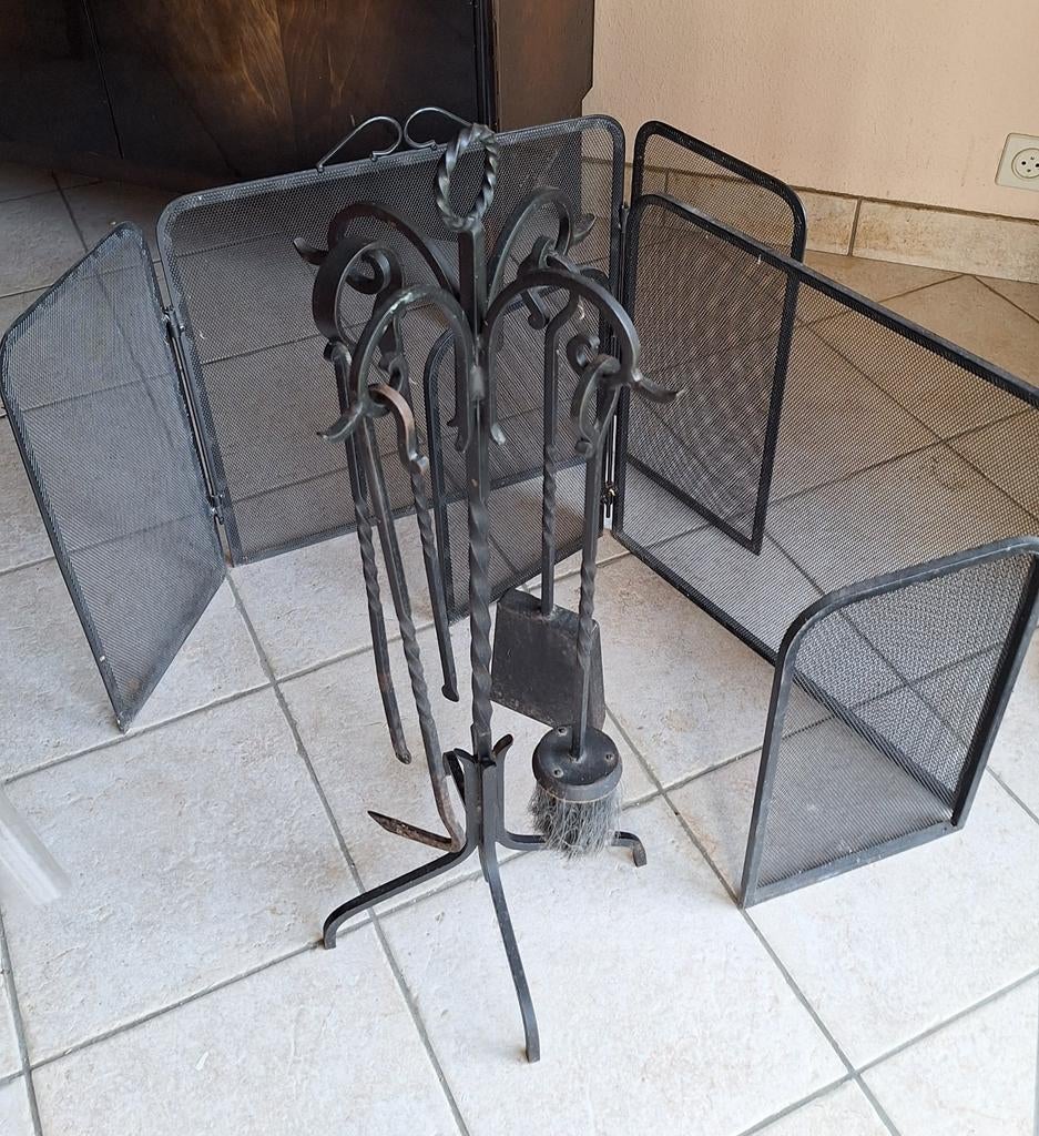 Deux pare-feu plus accessoires cheminée, Enlèvement