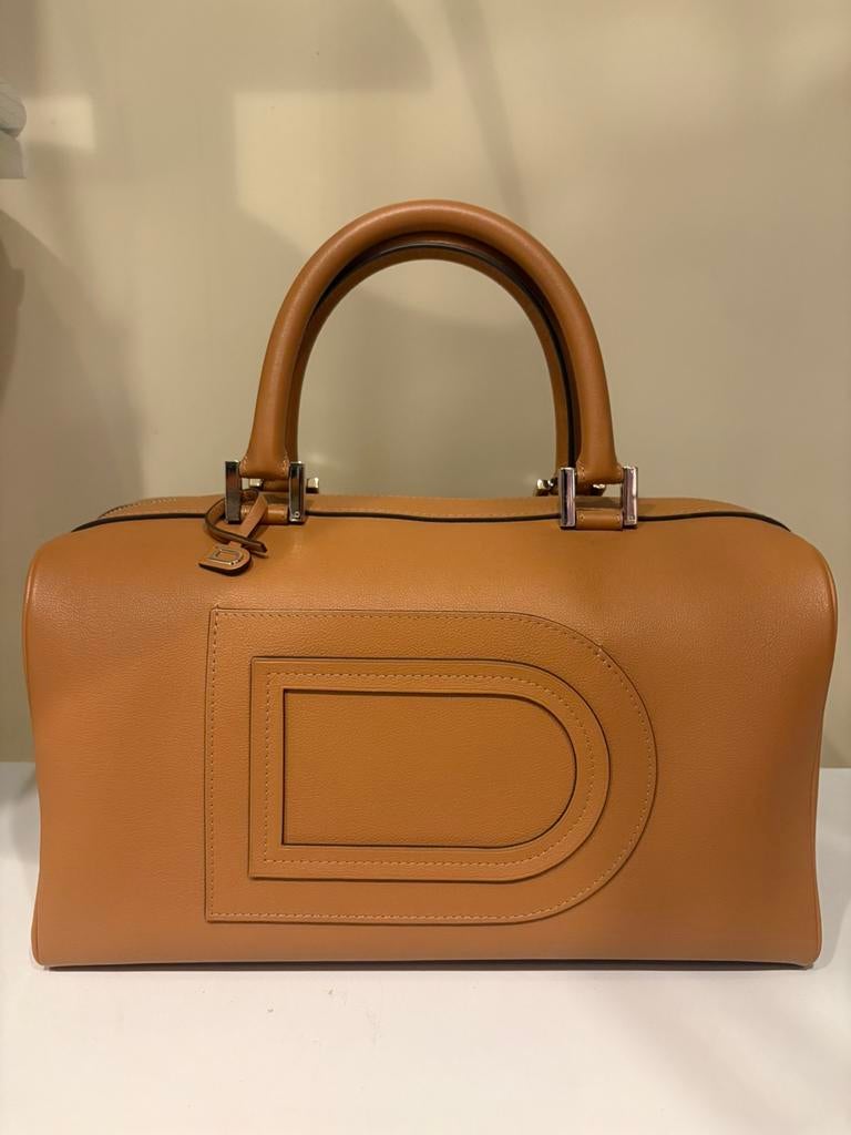DELVAUX LOUISE BOSTON Allure - nieuwstaat en full set!, Handtassen en Accessoires, Tassen | Damestassen, Handtas, Bruin, Ophalen