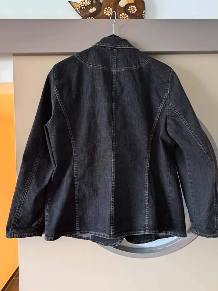 Gerry Weber, jasje, blazer, jeans, 44/46, stretch, Kleding | Dames, Grote Maten, Zwart, Ophalen of Verzenden, Zo goed als nieuw
