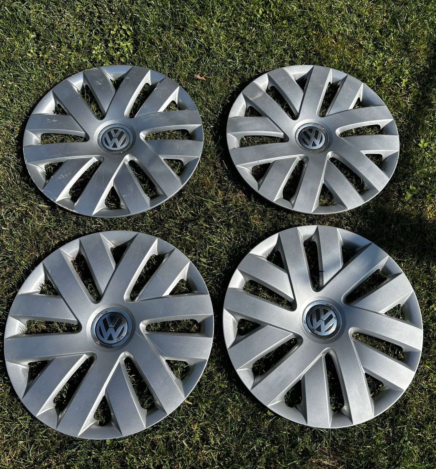 4 enjoliveurs Volkswagen | Volkswagen wieldoppen (15“), Enlèvement, Utilisé