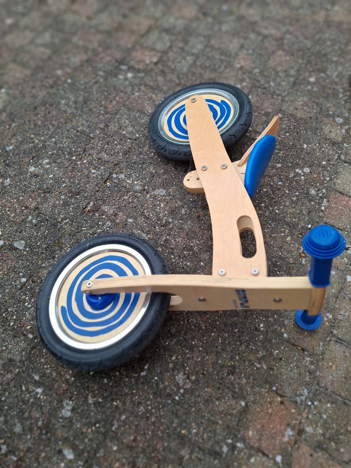 Draisienne en bois robuste - Simply for Kids (bleu/naturel), Enlèvement, Comme neuf, Vélo d'équilibre