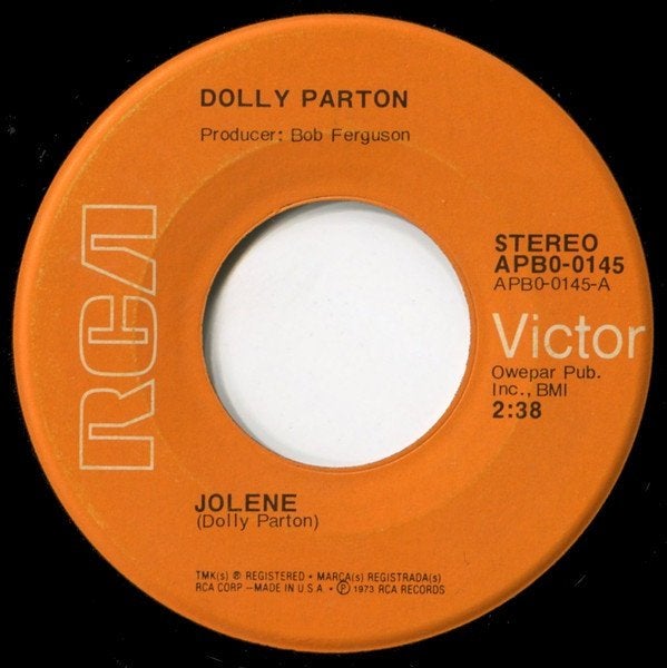 7" Dolly Parton – Jolene, CD & DVD, Vinyles Singles, Enlèvement ou Envoi, 7 inch, Utilisé, Country et Western