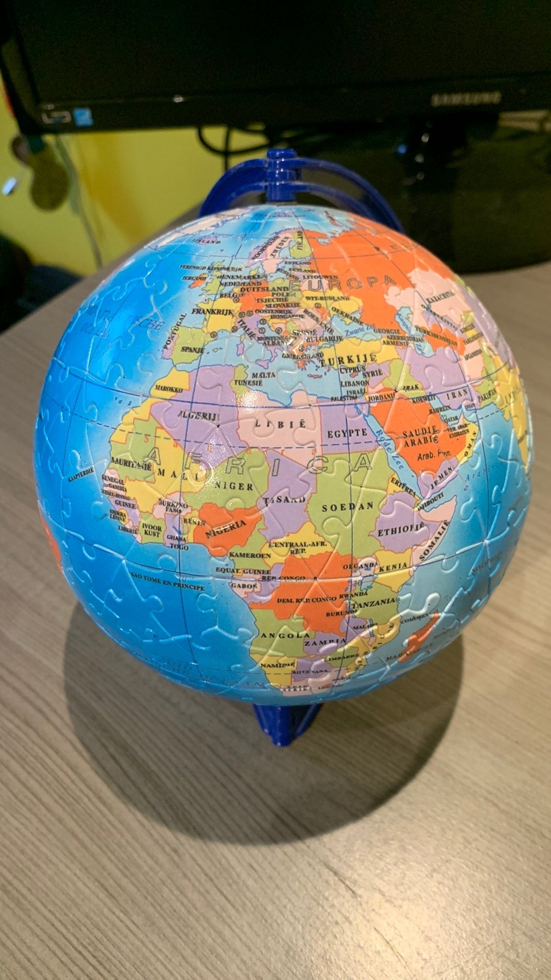 3D wereldbolpuzzel, Maison & Meubles, Accessoires pour la Maison | Globes, Enlèvement ou Envoi, Neuf, Autres types