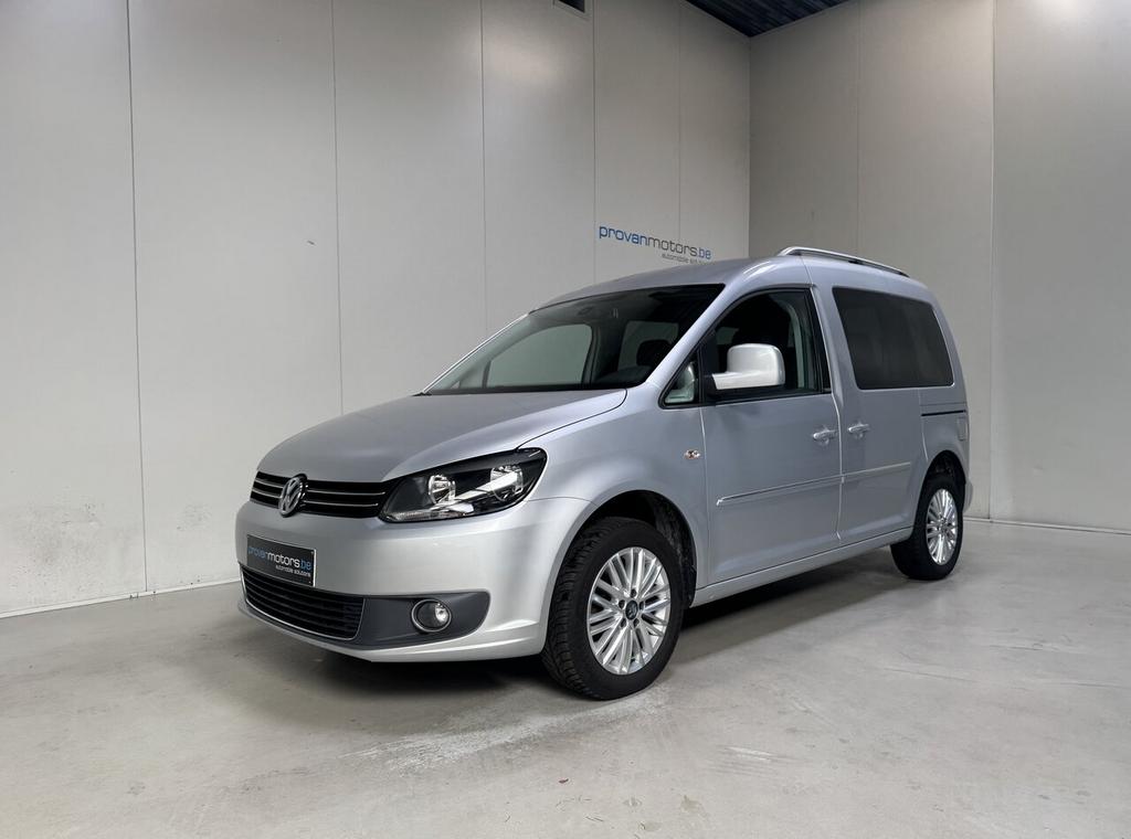Volkswagen Caddy 1.2 TSI Benzine Man. - Airco - GPS - Topst, Auto's, Bestelwagens en Lichte vracht, Grijs, Zilver of Grijs, 0 kg