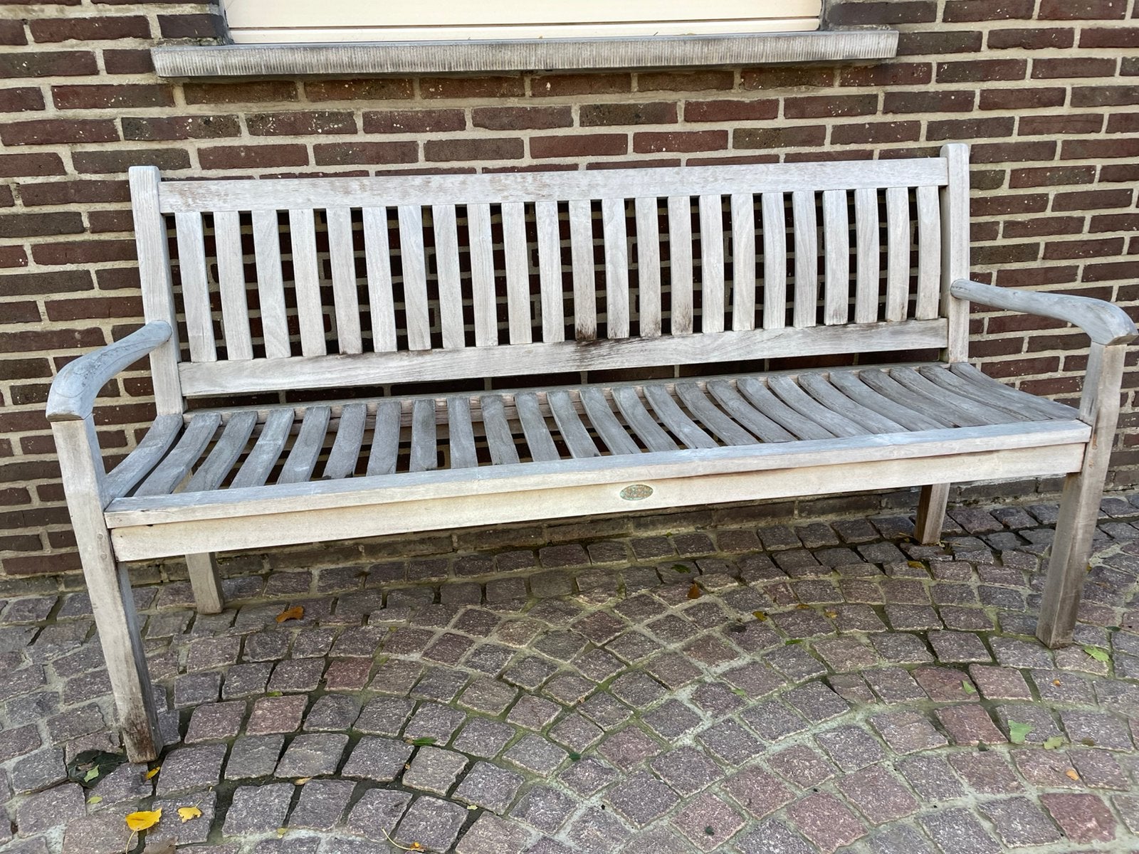 Teakhouten bank, Jardin & Terrasse, Enlèvement, Comme neuf, Bois