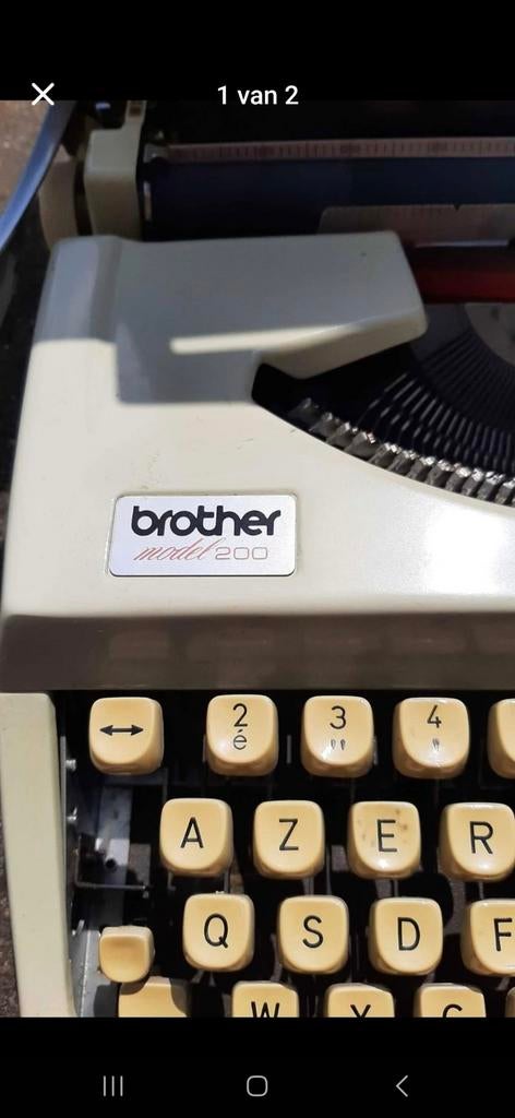Retro typemachine merk brother, Enlèvement
