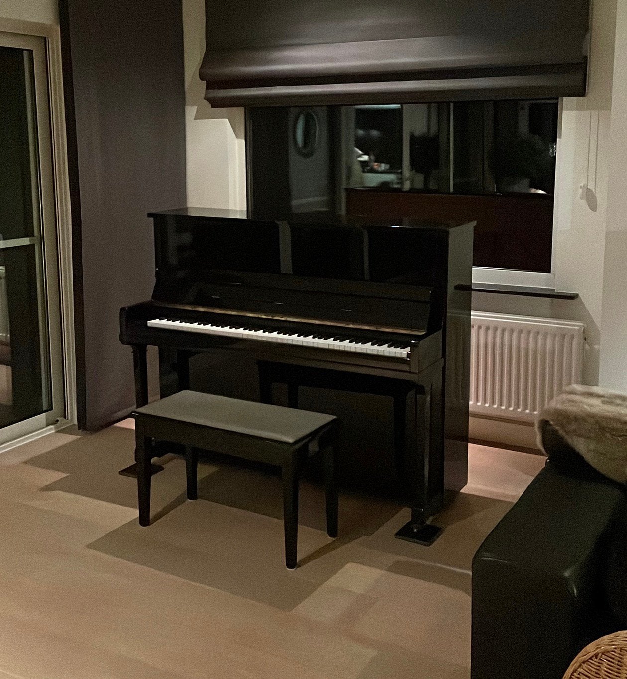 Young Chang Buffetpiano, Muziek en Instrumenten, Ophalen, Zwart, Zo goed als nieuw, Piano