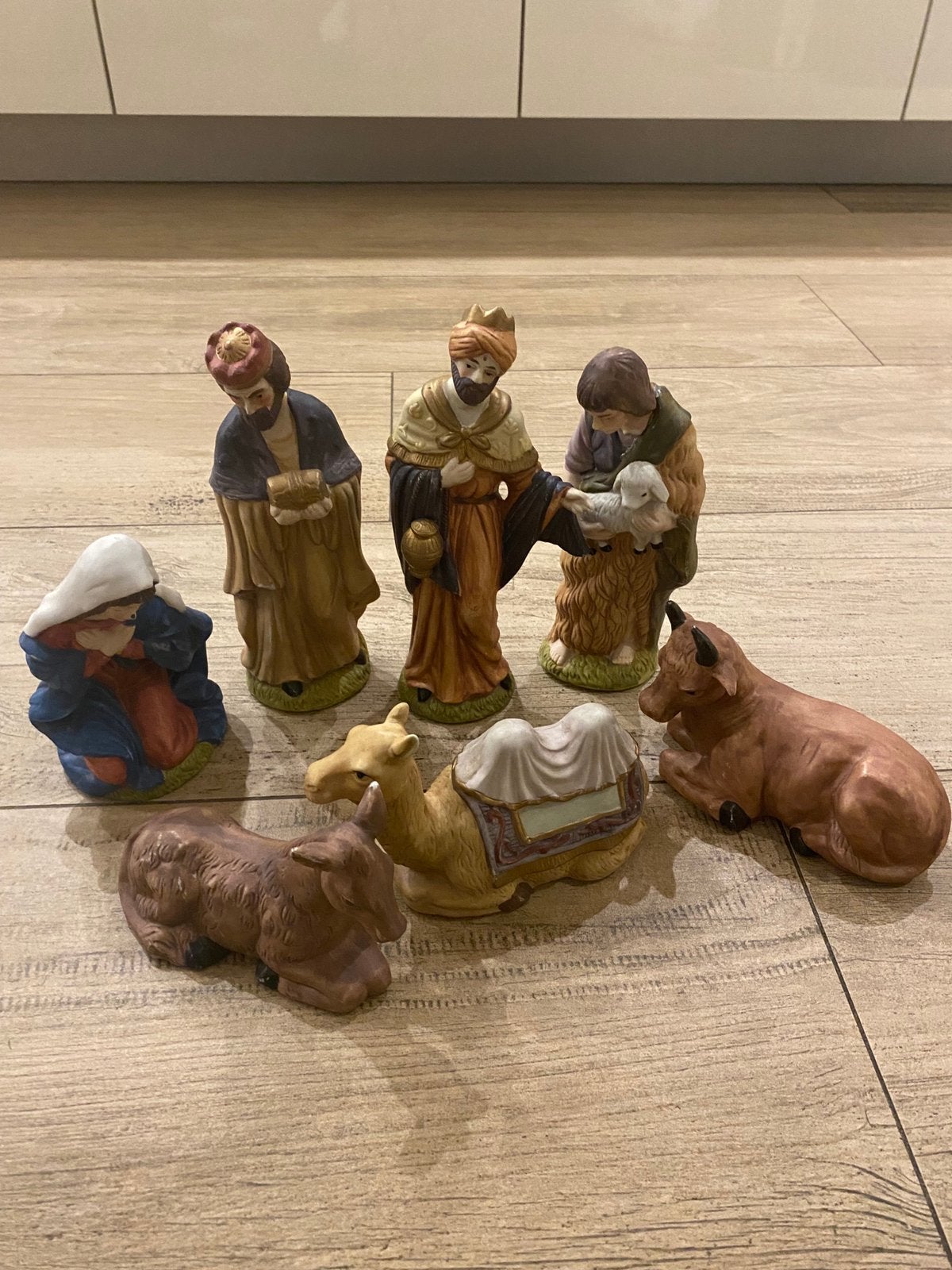 Kerst stalset figuren beeldjes: SAMEN €10, Ophalen, Zo goed als nieuw