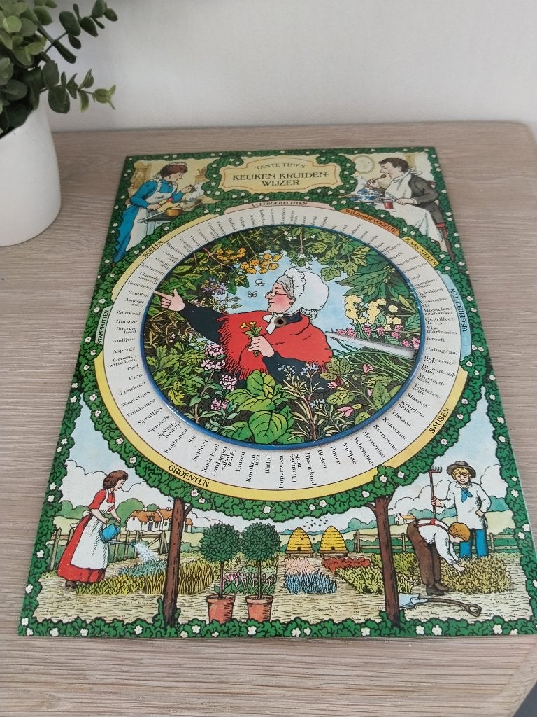 vintage Tante Tine's keuken kruidenwijzer  in metaal, Enlèvement ou Envoi, Comme neuf, Autres matériaux