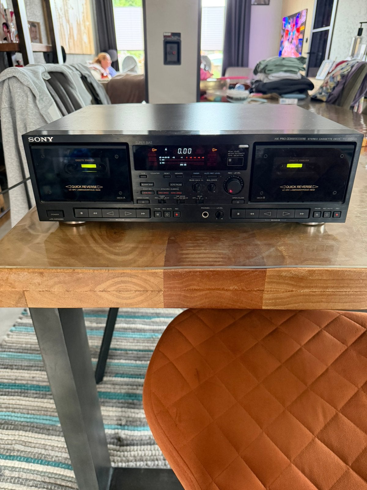 Sony cassettedeck TC-WR820 high end, Audio, Tv en Foto, Cassettedecks, Ophalen of Verzenden, Sony