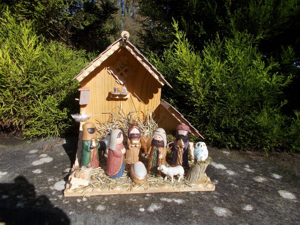 Crèche de Noël avec santons en céramique neuf F145, Enlèvement ou Envoi, Neuf