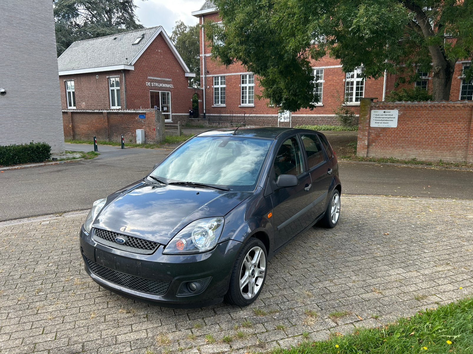 Ford Fiesta 2008, Auto's, Stof, Blauw, Handgeschakeld, Particulier