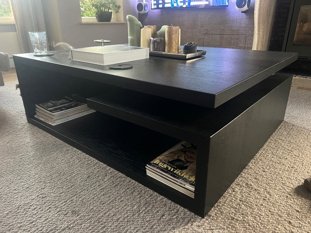 Table basse design XVL Home Collection 120 x 100 x 40 cm, 100 à 150 cm, Modern design, Comme neuf, 100 à 150 cm