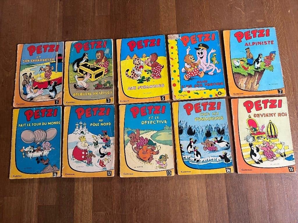 BD Petzi/Julie, Claire & Cécile/Petit Spirou/Astérix/Thorgal, Enlèvement, Utilisé