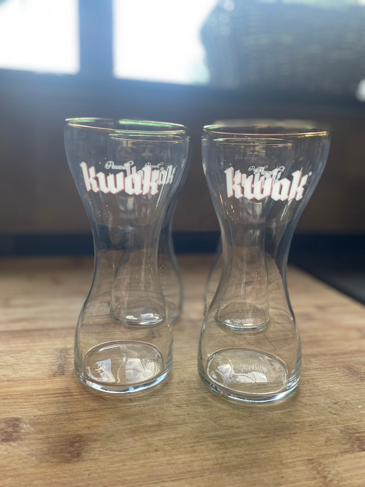 Kwak glazen, 4 stuks, Ophalen of Verzenden, Zo goed als nieuw