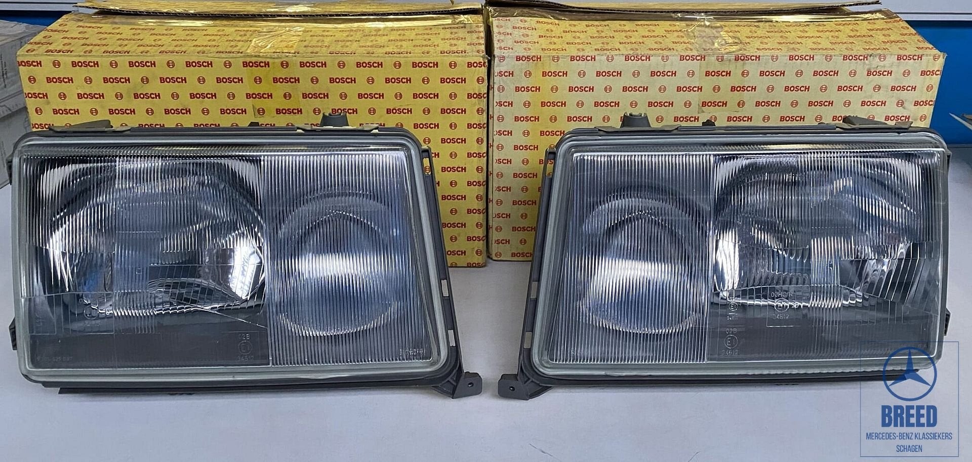 NOS set koplampen Bosch L+R voor Mercedes-Benz W124 Mopf 0, Auto-onderdelen, -, Nieuw, Ophalen of Verzenden, -