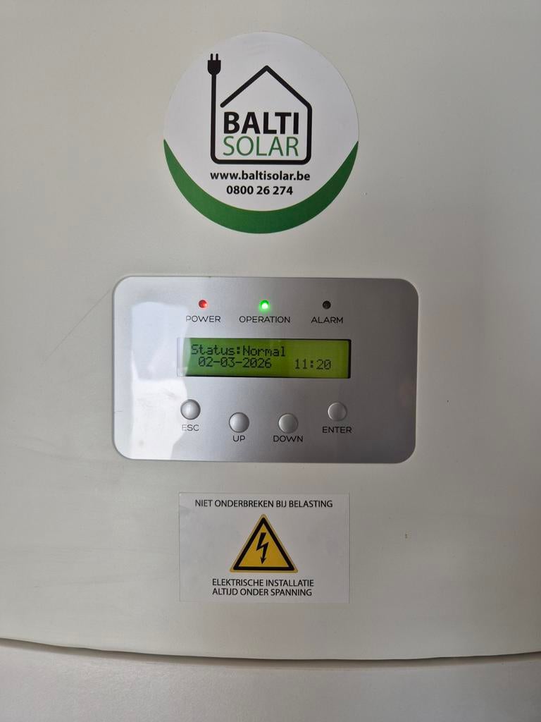 Onduleur/Chargeur Solis 3kW, Bricolage & Construction, Panneaux solaires & Accessoires, Enlèvement, Utilisé, Système complet