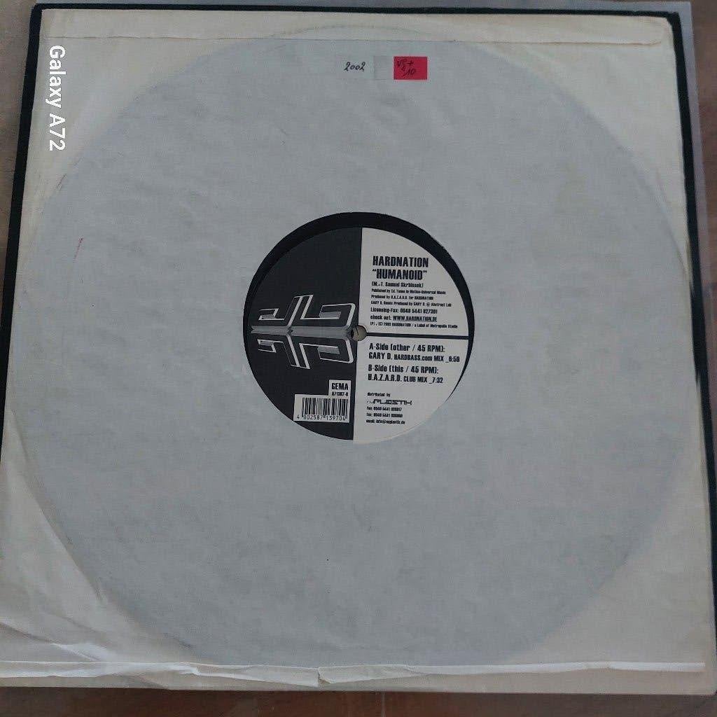hardnation humanoid 12 inch maxi, CD & DVD, Vinyles | Dance & House, 12 pouces, Trance, Enlèvement ou Envoi, Utilisé