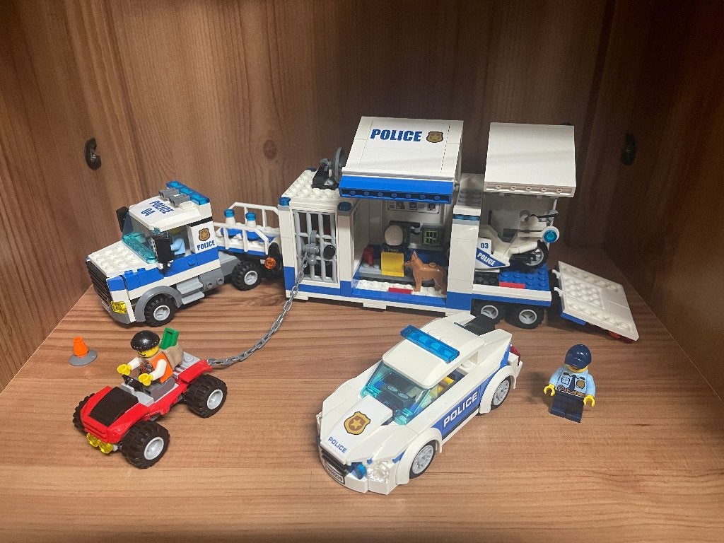 Set LEGO Police avec camion transport, Neuf, City, Lego, Ensemble complet