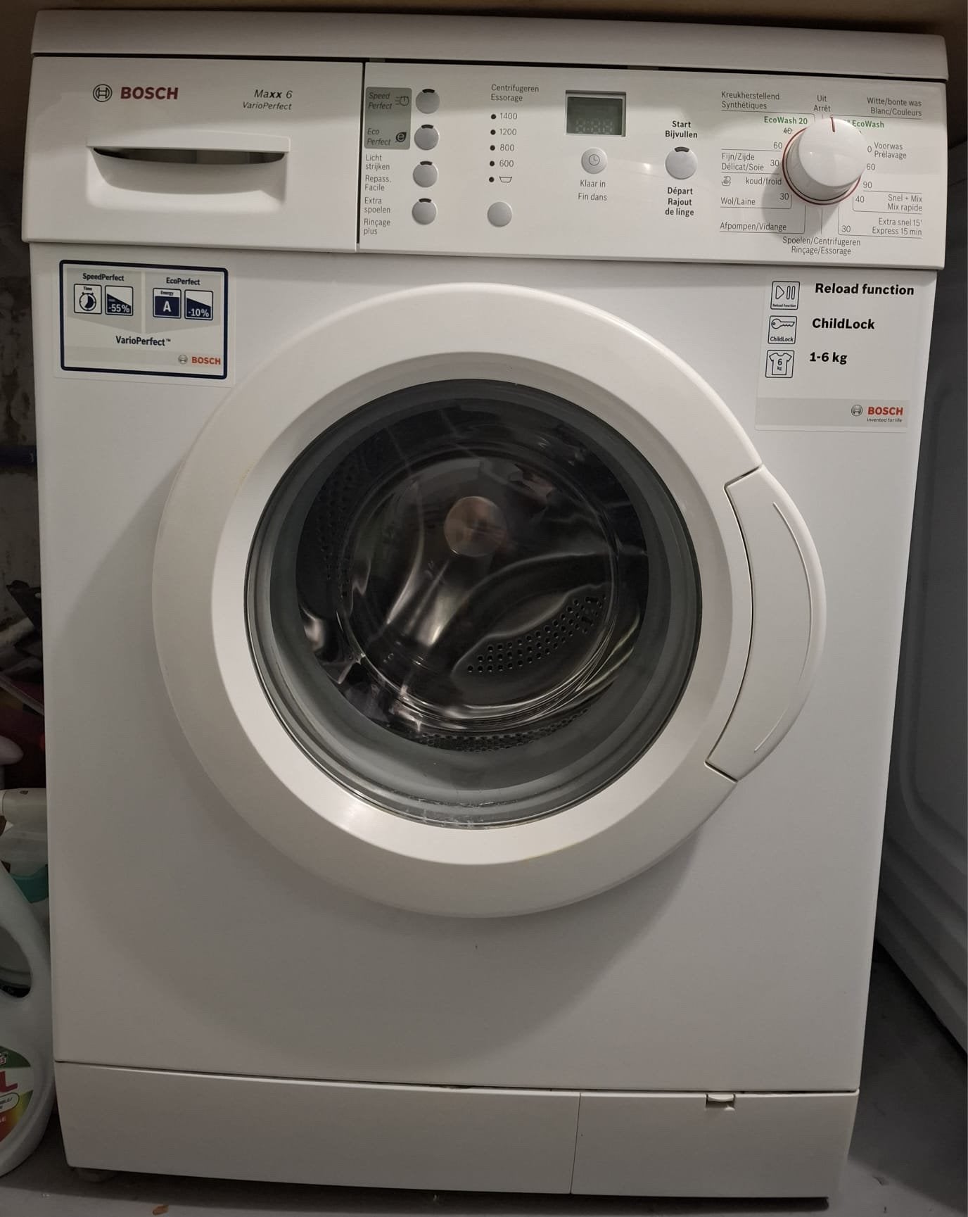 Machine à laver Bosch Maxx 6 Vario Perfect, Electroménager, 6 à 8 kg, Enlèvement, Utilisé, Chargeur frontal