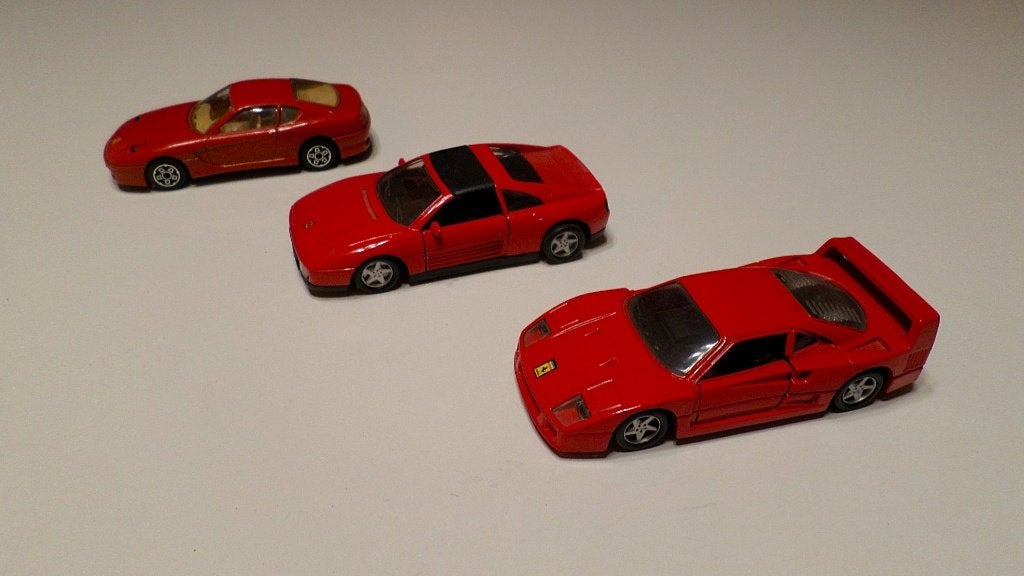 3 Ferrari Roso Corsa, Enlèvement ou Envoi, Utilisé, Voitures