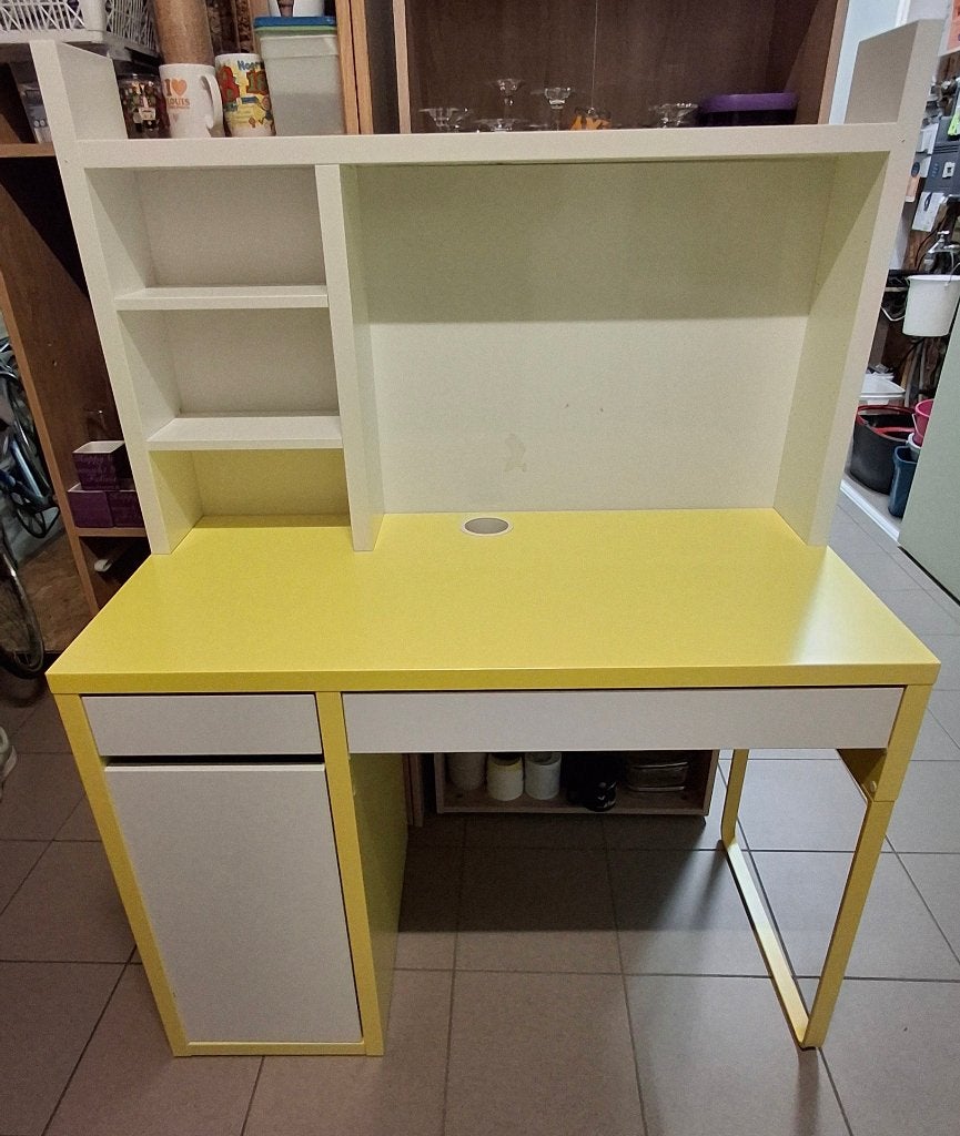 Bureau met bureaustoel, Huis en Inrichting, Ophalen, Gebruikt, IKEA, Demontabel