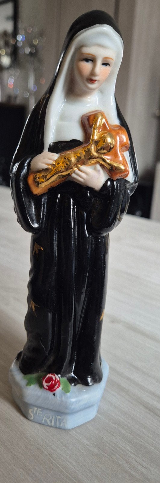 Statuette ancienne Sainte Rita de Cascia, Collections, Enlèvement ou Envoi