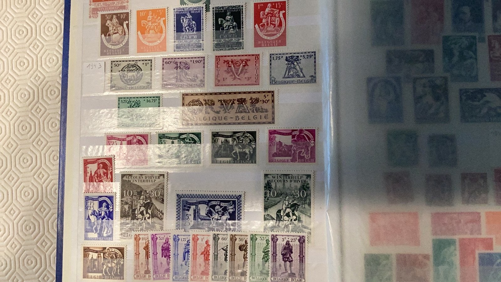 Collection de timbres belges non obliteres, Non oblitéré, Non oblitéré, Enlèvement, Timbre-poste